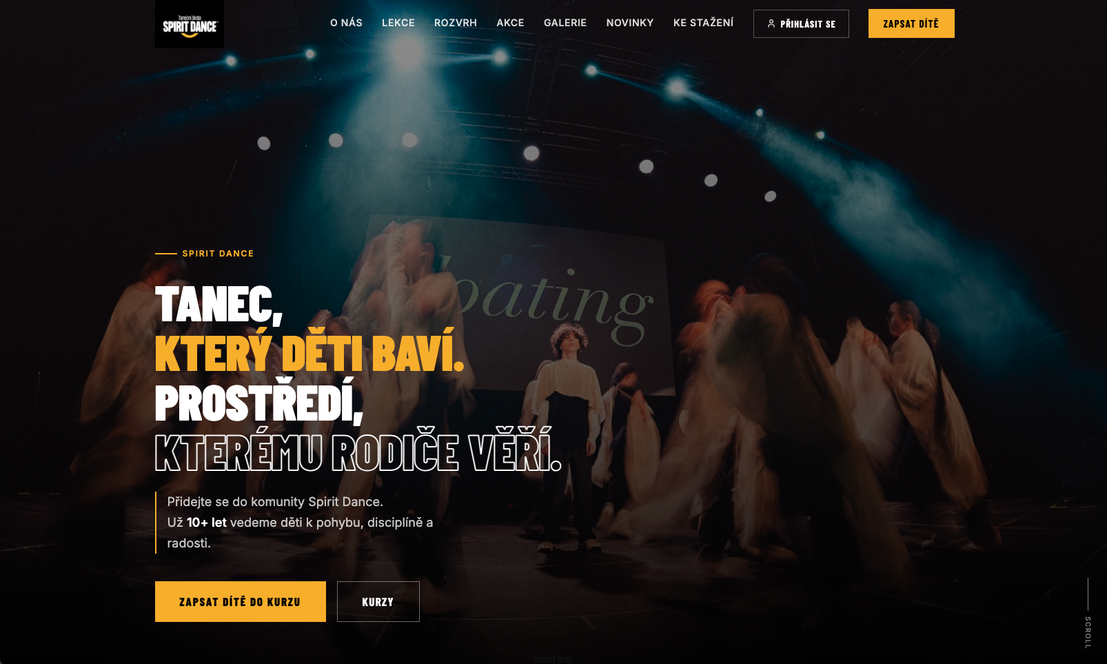 SpiritDance Plzeň – webové stránky